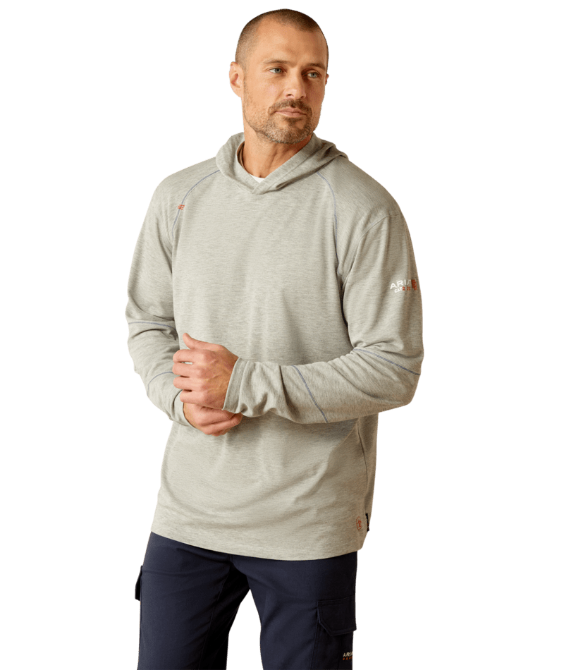 FR Primo Hooded T-Shirt - 250-Heather Grey | Ariat 10052109