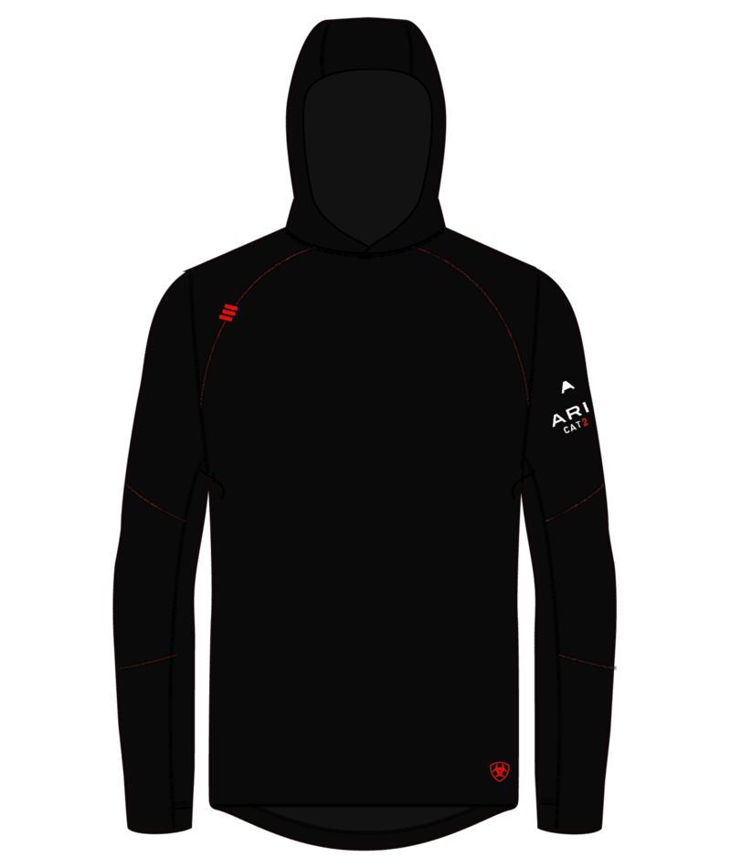 FR Primo Hooded T-Shirt - 001-Black | Ariat 10052110