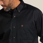 Solid Twill  Classic Fit Shirt - 001-Black | Ariat 10000502