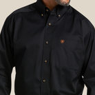 Solid Twill  Classic Fit Shirt - 001-Black | Ariat 10000502