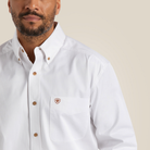 Solid Twill  Classic Fit Shirt - 100-White | Ariat 10000503
