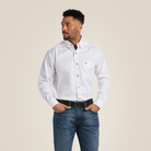 Solid Twill  Classic Fit Shirt - 100-White | Ariat 10000503