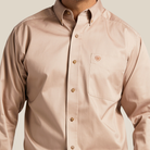 Solid Twill  Classic Fit Shirt - 250-Khaki | Ariat 10000505