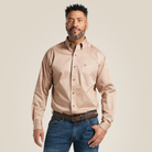 Solid Twill  Classic Fit Shirt - 250-Khaki | Ariat 10000505