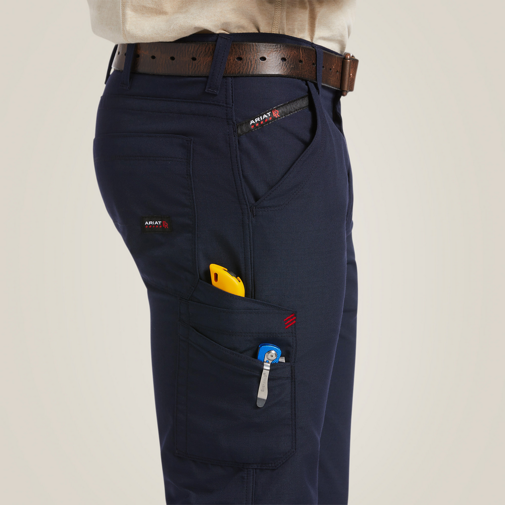 Fr M5 Straight  Duralight Ripstop Straight Leg Pant - 410-Navy | Ariat 10039284