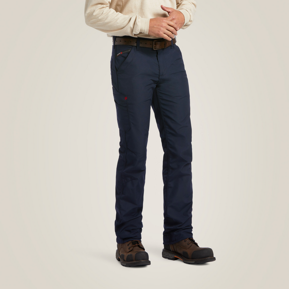 Fr M5 Straight  Duralight Ripstop Straight Leg Pant - 410-Navy | Ariat 10039284