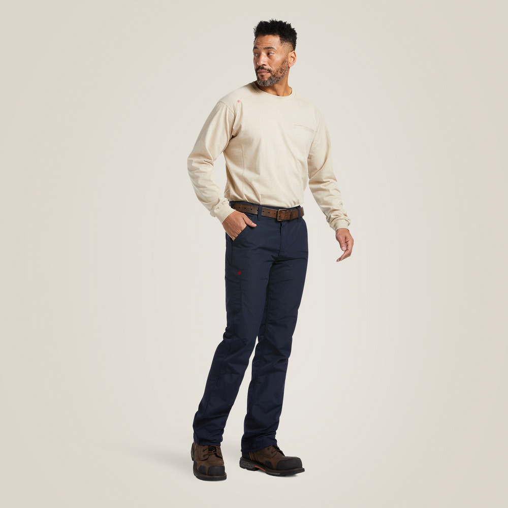 Fr M5 Straight  Duralight Ripstop Straight Leg Pant - 410-Navy | Ariat 10039284