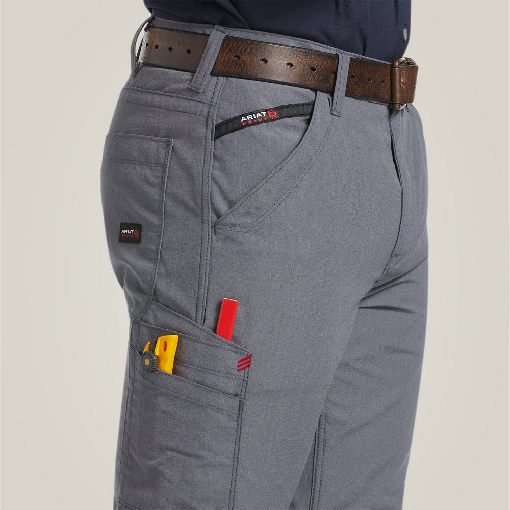Fr M5 Straight  Duralight Ripstop Straight Leg Pant - 020-Grey | Ariat 10039285