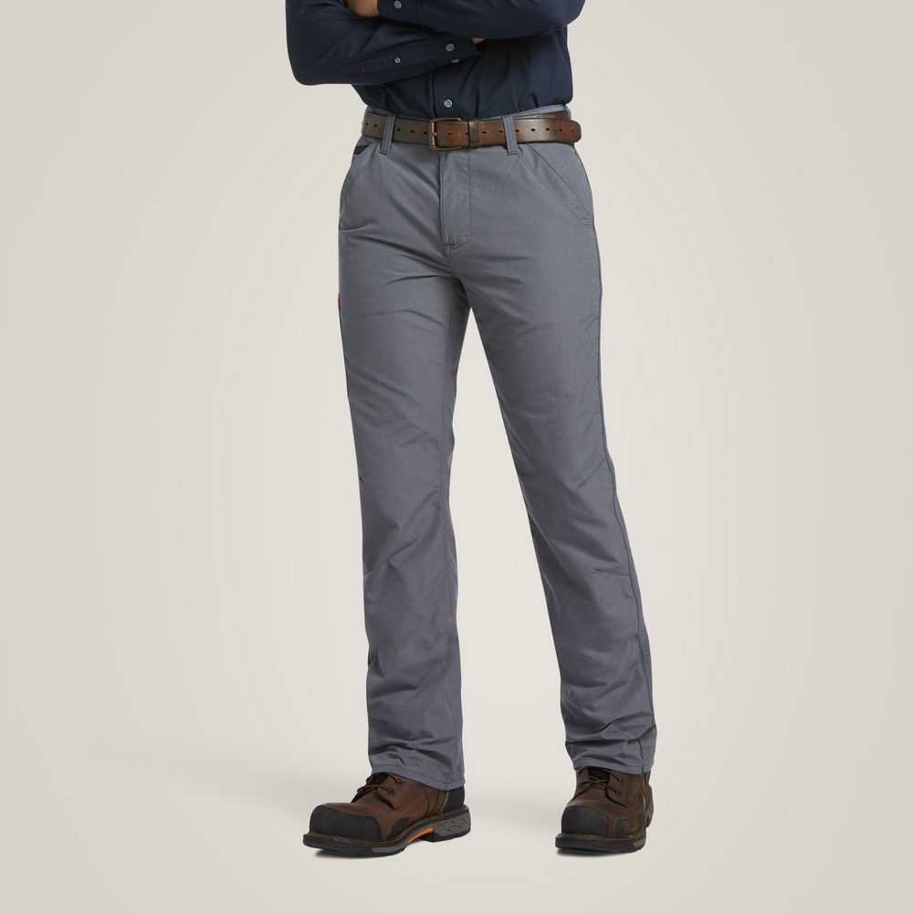 Fr M5 Straight  Duralight Ripstop Straight Leg Pant - 020-Grey | Ariat 10039285