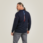 Fr Stretch Logo T-Shirt - 410-Navy|Usa | Ariat 10039294