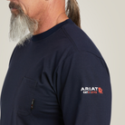 Fr Stretch Logo T-Shirt - 410-Navy|Usa | Ariat 10039294