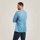 Fr Ac Crew T-Shirt - 400-Steel Blue | Ariat 10039398
