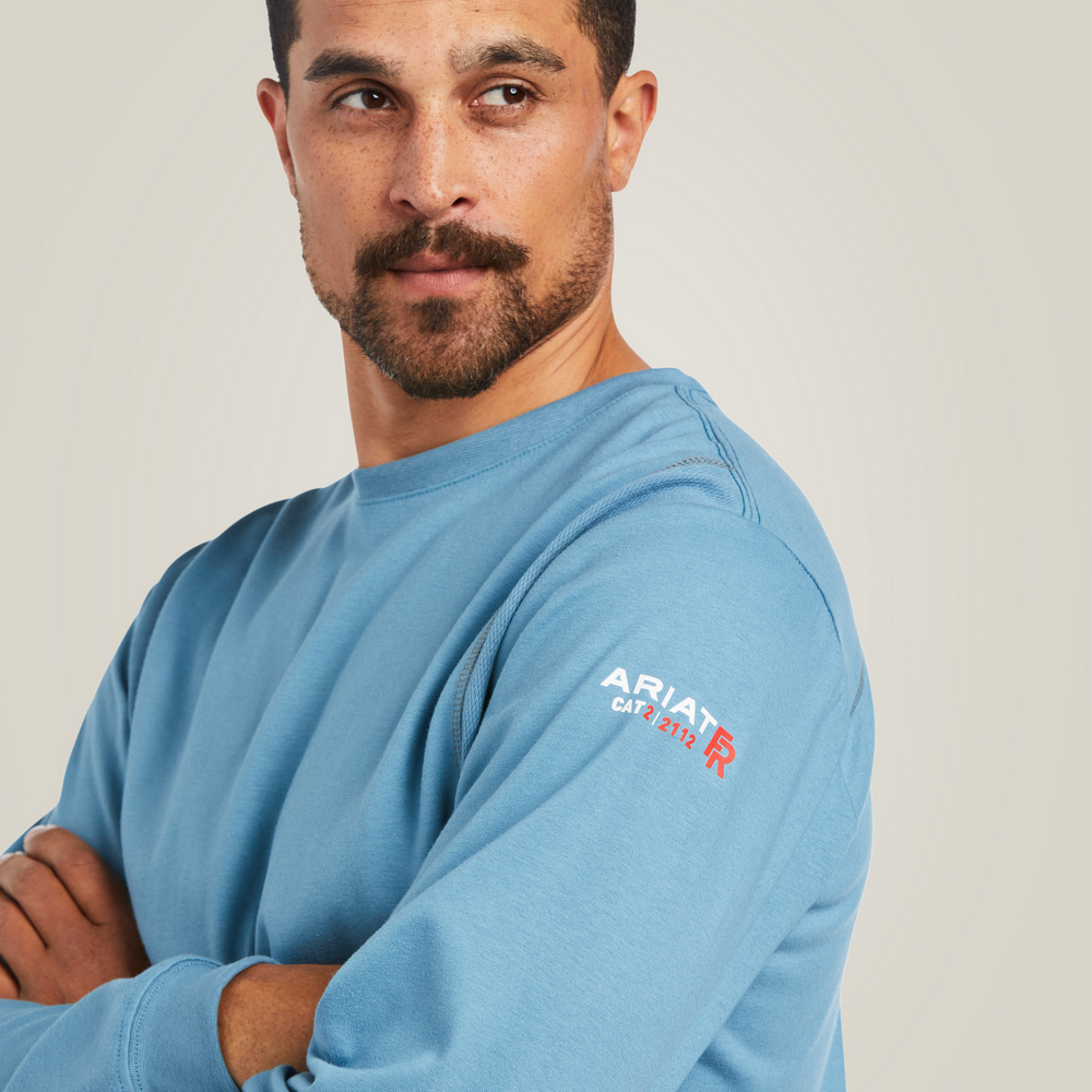 Fr Ac Crew T-Shirt - 400-Steel Blue | Ariat 10039398