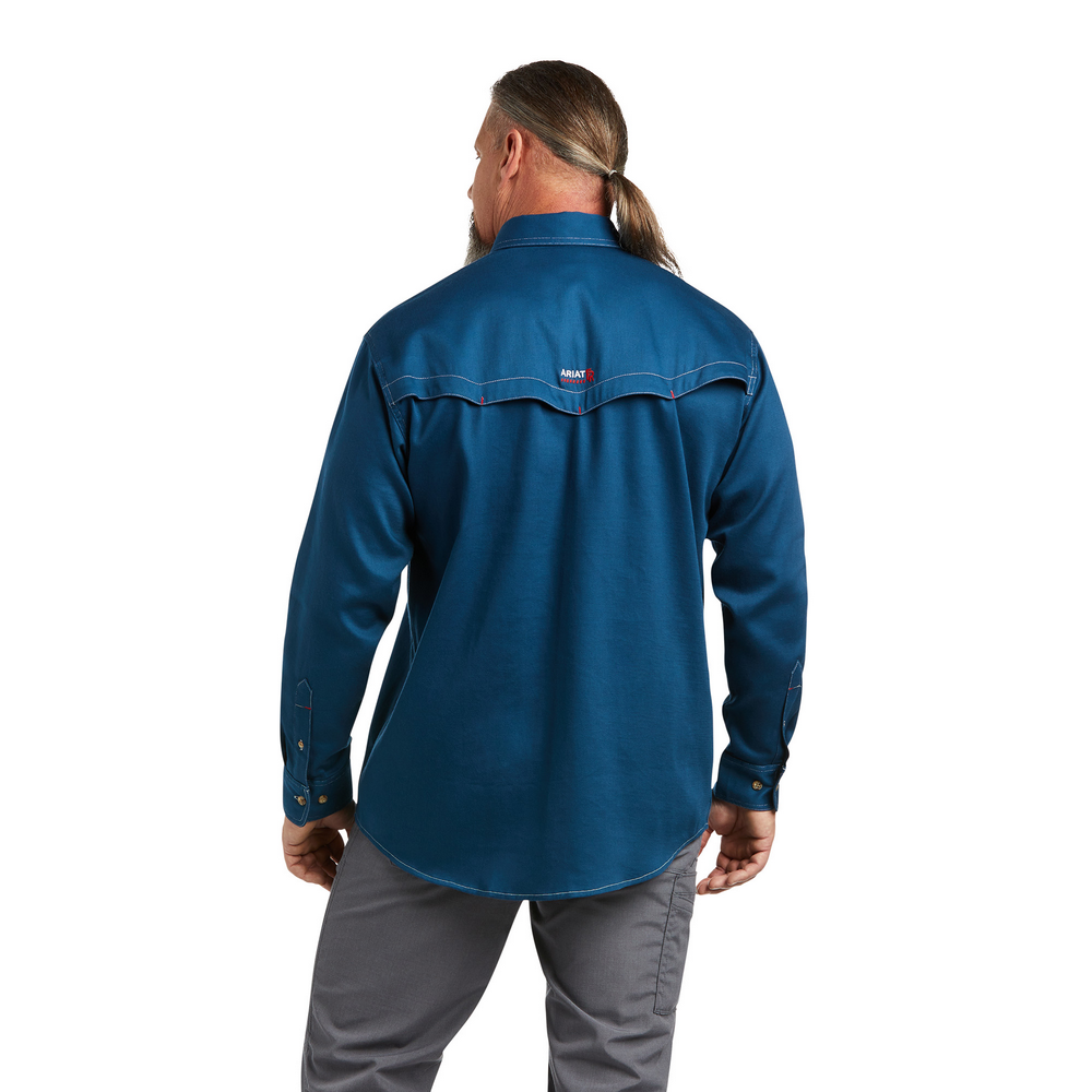 Fr Vented   Work Shirt - 400-Skyfall | Ariat 10039428