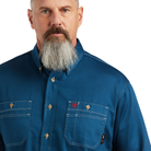 Fr Vented   Work Shirt - 400-Skyfall | Ariat 10039428