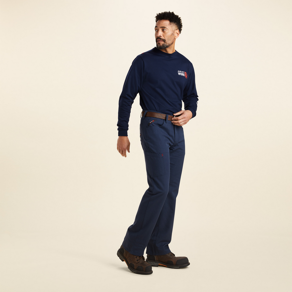 Fr M4 Relaxed  Crossfire Straight Pant - 410-Navy | Ariat 10043154