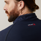 Fr Combat Stretch Patriot 1/4 Zip Work Shirt - 410-Navy | Ariat 10043565