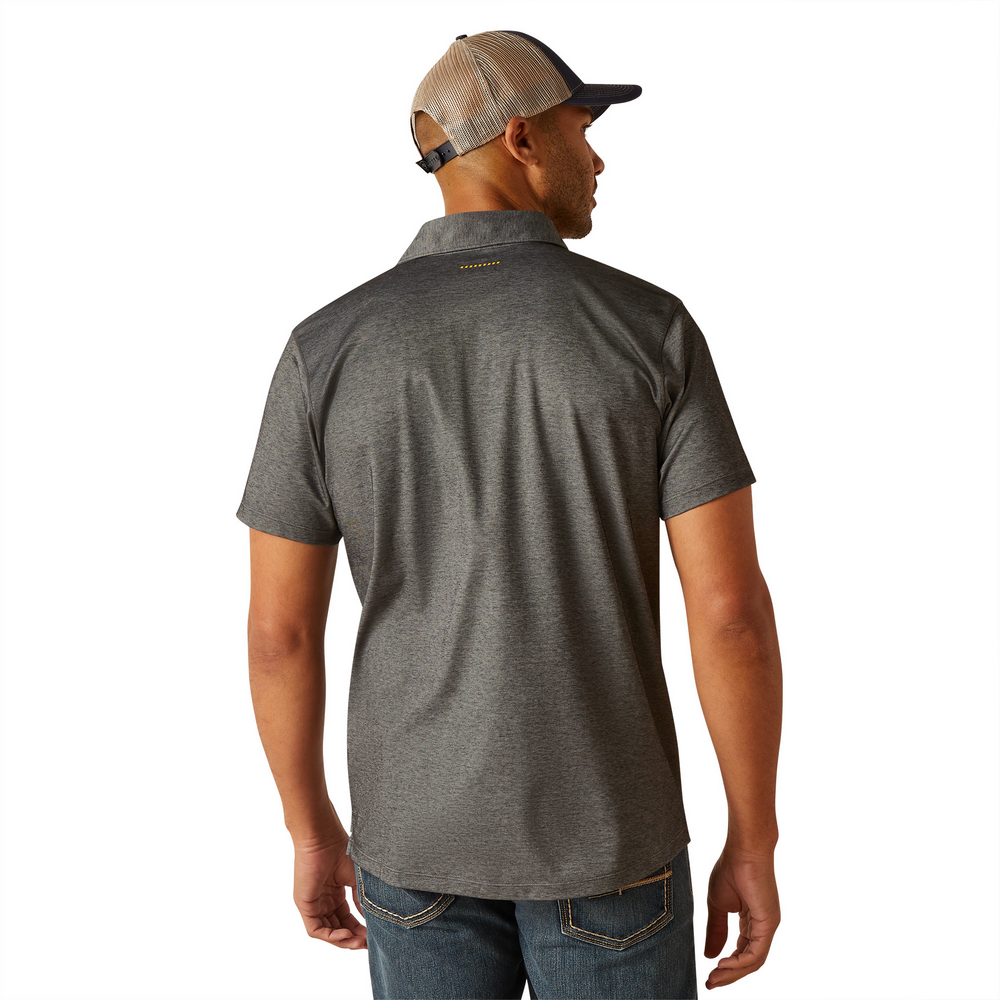 Rebar Foreman Polo - 010-Charcoal Heather | Ariat 10048617