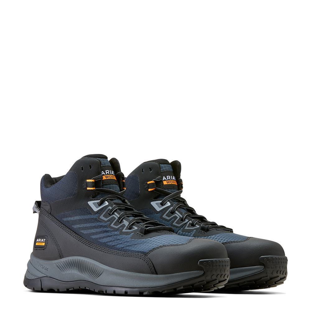 Outpace Shift Mid Composite Toe Work Shoe - 981-Dark Shadow | Ariat 10050844