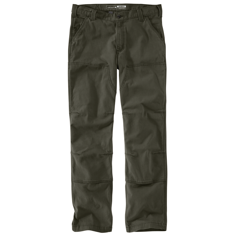 Rugged Flex Relaxed Fit Canvas Double-Front Utility Work Pant