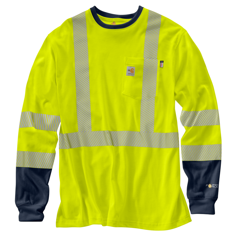 Men's FR Hi-Vis Force Long Sleeve T-Shirt | Carhartt 102905 – The