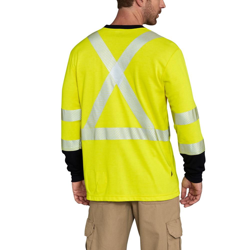 Men's FR Hi-Vis Force Long Sleeve T-Shirt | Carhartt 102905 – The