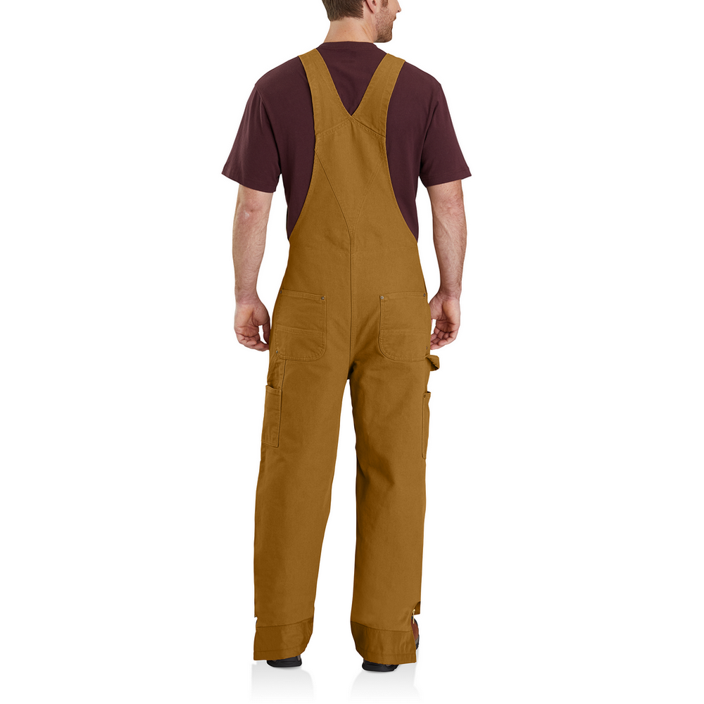Men's Quilt Lined Washed Duck Bib Overalls Carhartt 104031 – The