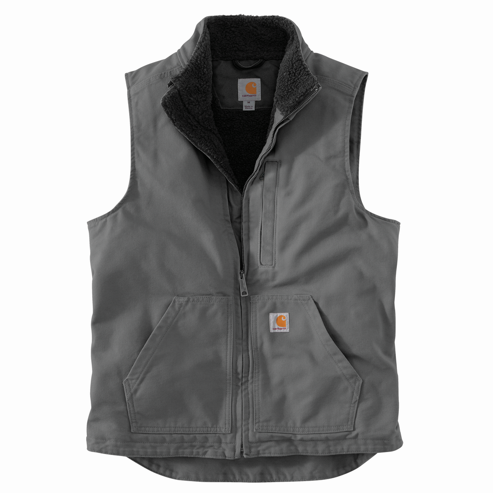 Men's Washed Duck Lined Mockneck Vest | Carhartt 104277 – The