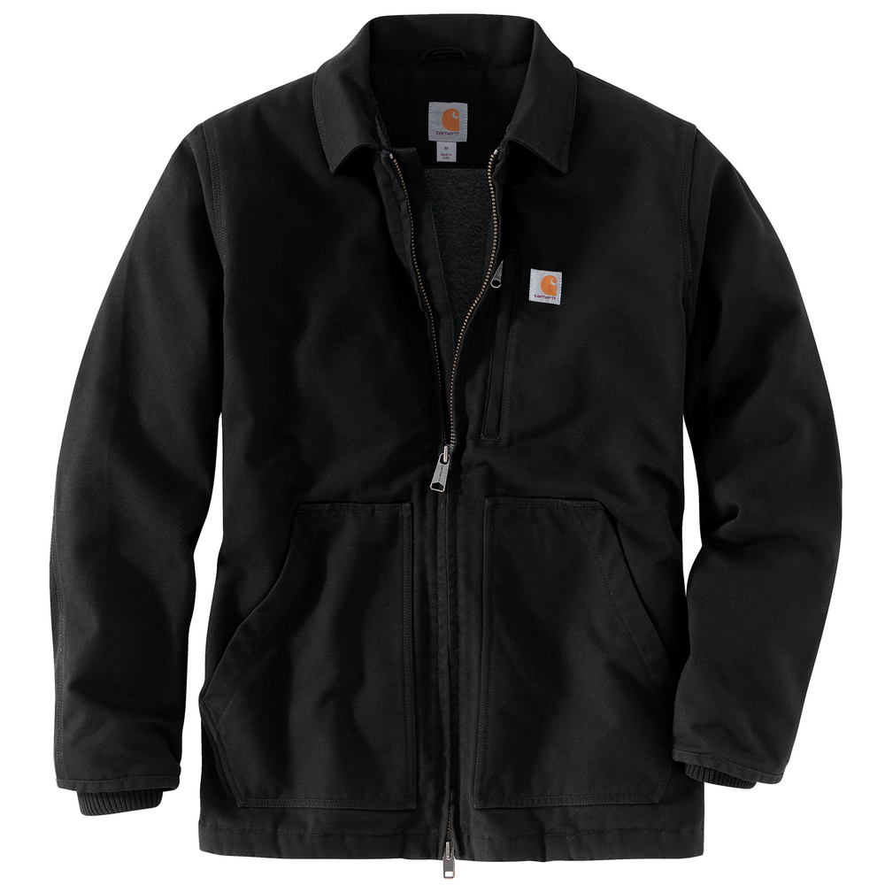 Loose Fit Washed Duck Sherpa-Lined Coat | Carhartt 104293 – The
