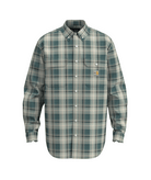 Flame Resistant Loose Fit Midweight Twill Plaid Shirt - GQ0-Sea Pine/Shadow | Carhartt 104507