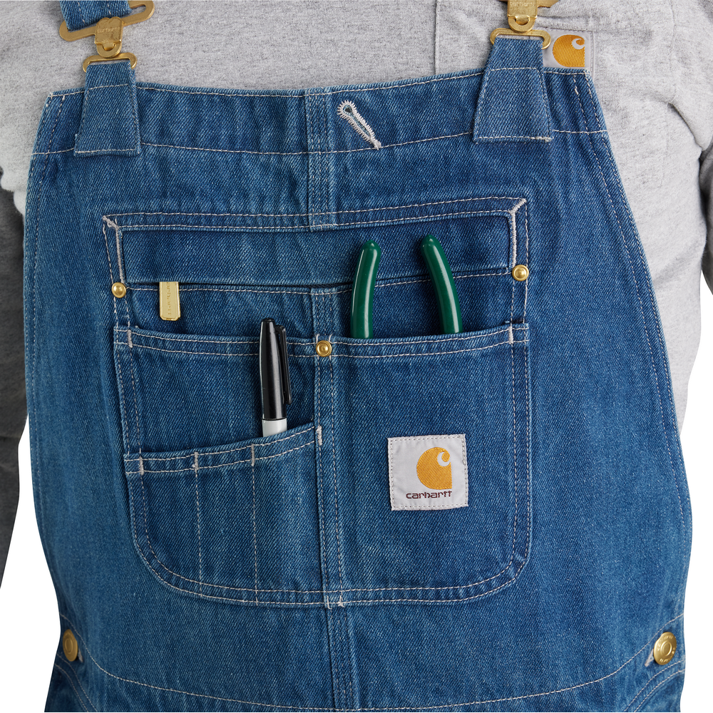 パンツ Carhartt Denim Bib Overall OR4672-M Loose Fit Denim Bib Overall | Carhartt 104672 – The Workwear Store