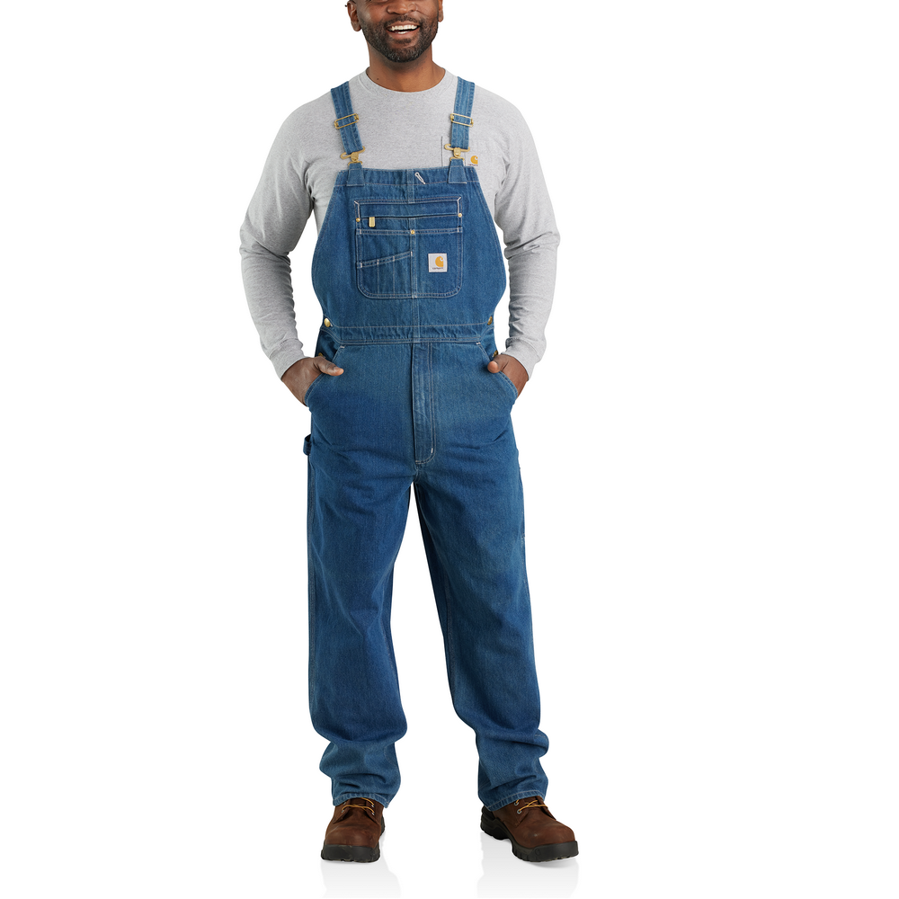 SIGNAL GARMENTS “BIB OVERALLS C-Model” Loose Fit Denim Bib Overall | Carhartt 104672 – The Workwear Store