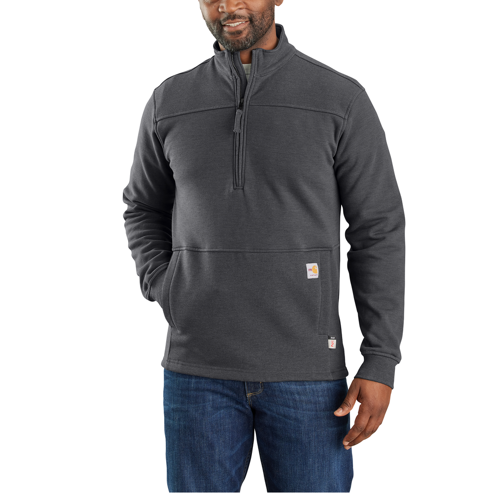 Flame Resistant Rain Defender Relaxed Fit Mock Neck Fleece