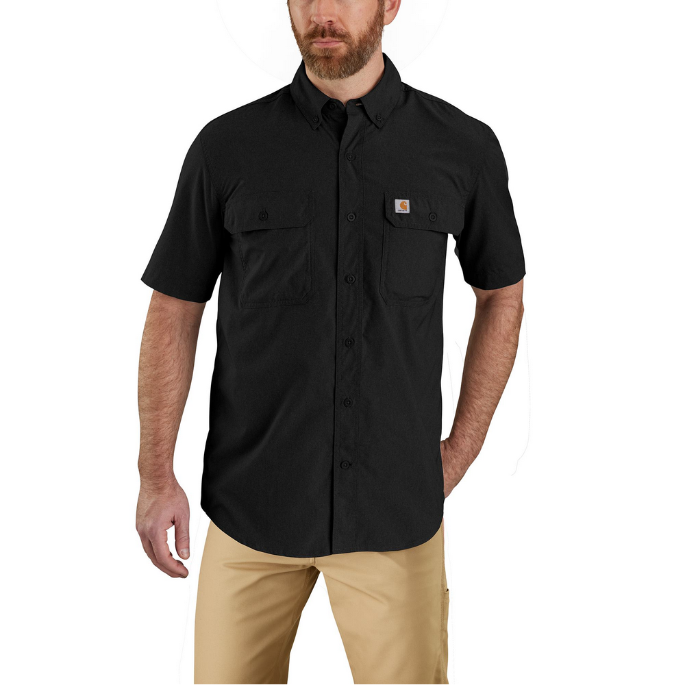 carhartt dress shirt Carhartt Men's Force Relaxed Fit Lightweight Short-Sleeve Shirt