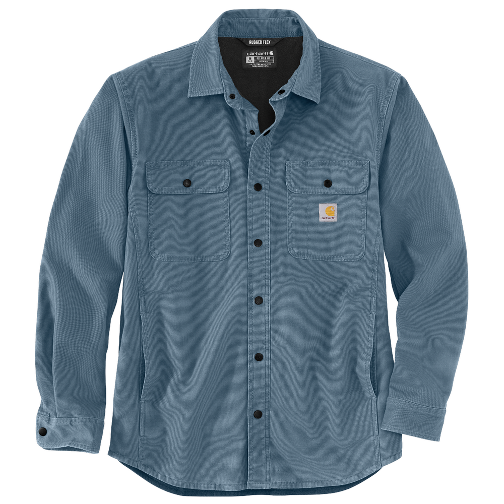 Rugged Flex Relaxed Fit Canvas Fleece-Lined Shirt Jac | Carhartt