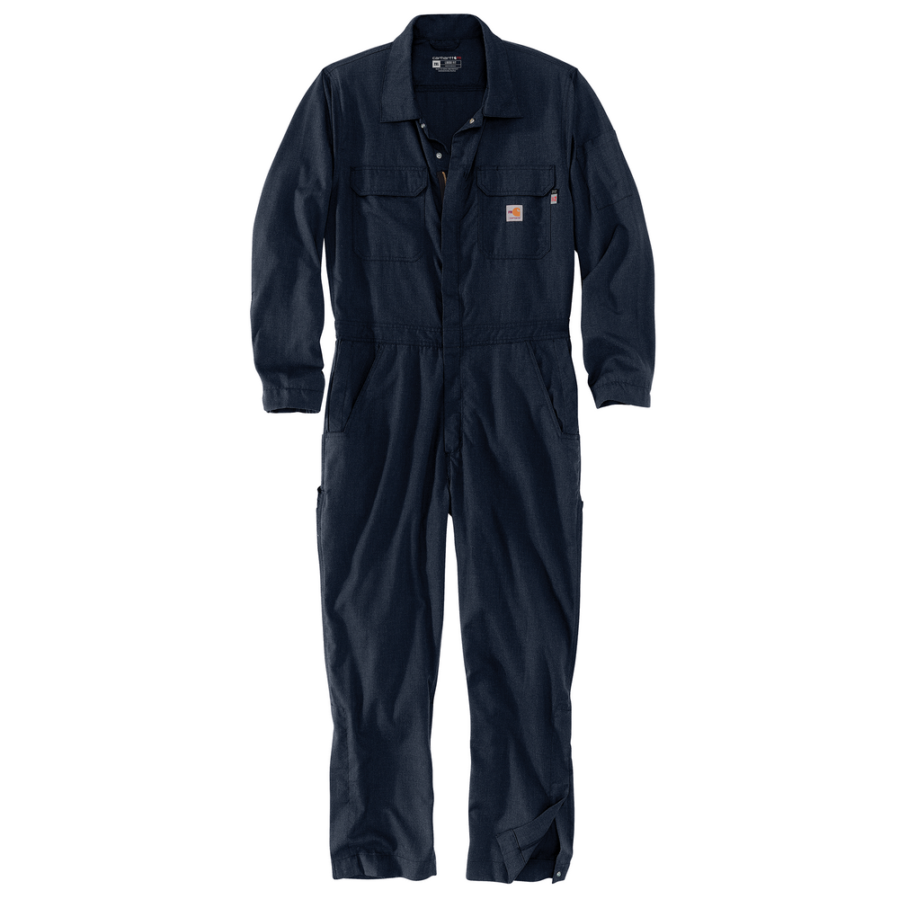 eyejunyaman×Carhartt ネイビー カバーオール ウール/レザー Flame Resistant Force Loose Fit Lightweight Coverall | Carhartt