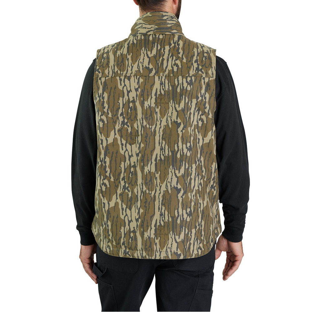 Rugged Flex® Duck Loose Fit Sherpa-Lined Camo Mock-Neck Vest Rugged Flex® Duck Loose Fit Sherpa-Lined Camo Mock-Neck Vest