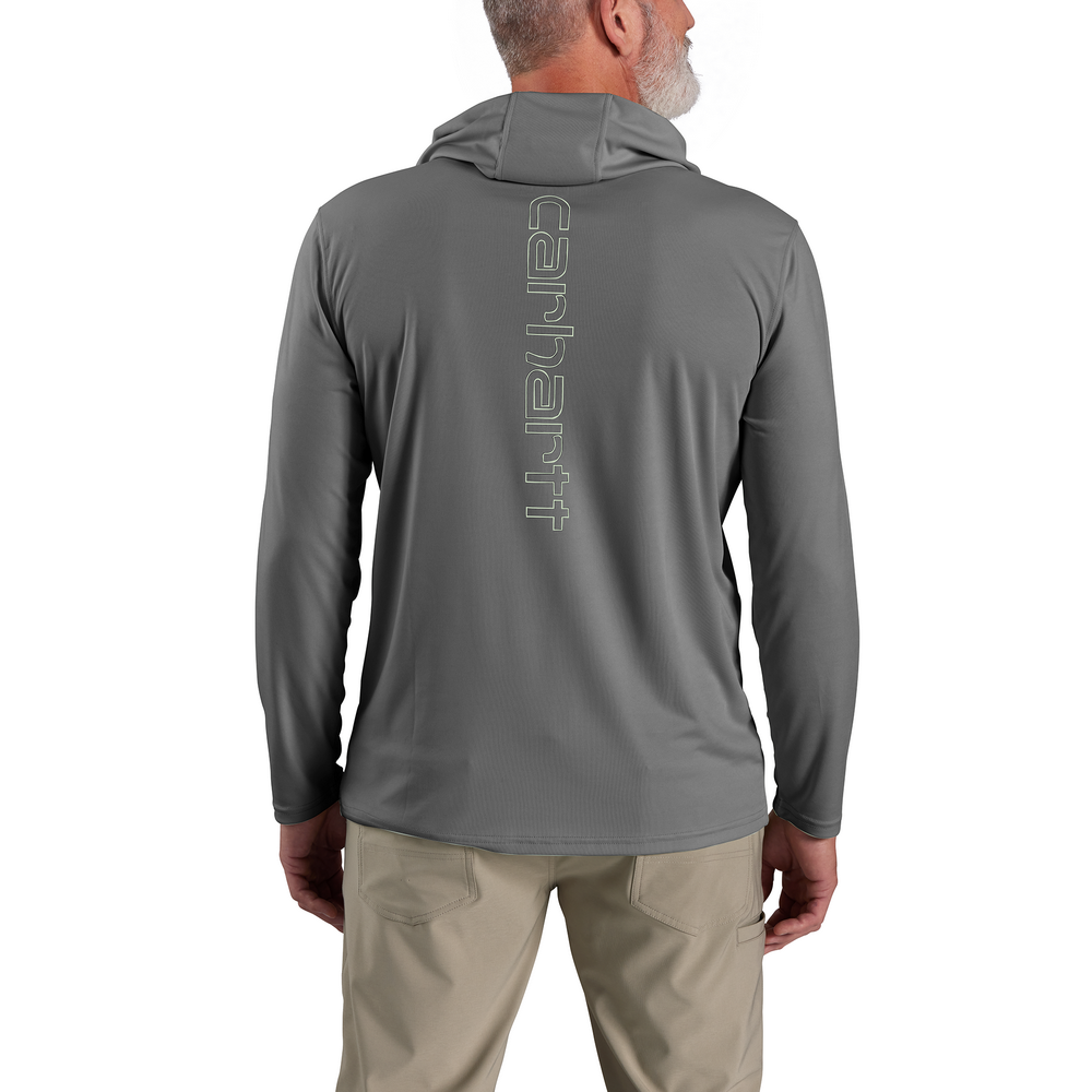 Force Sun Defender™ Lightweight Long-Sleeve Hooded Logo Graphic T