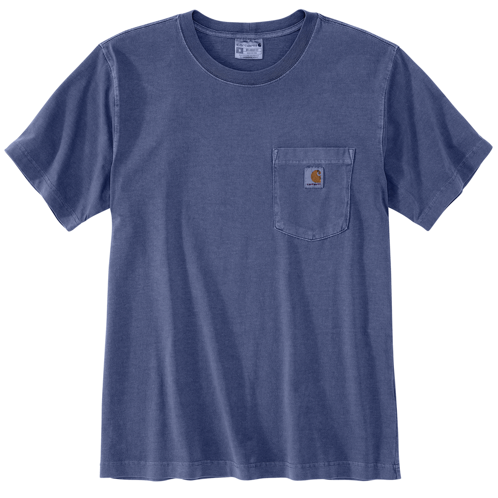 Relaxed Fit Lightweight Short-Sleeve Garment Dyed Pocket T-Shirt