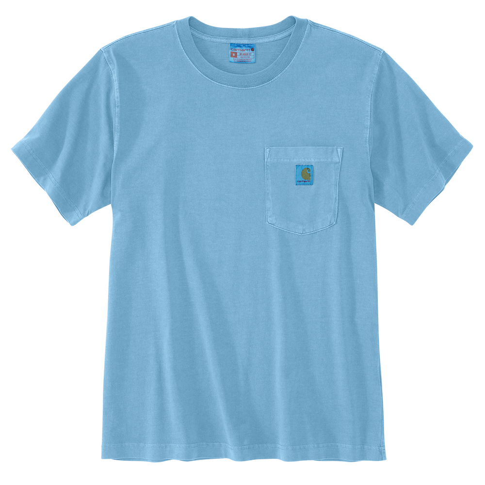 Relaxed Fit Lightweight Short-Sleeve Garment Dyed Pocket T-Shirt