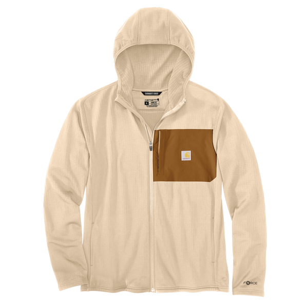 Force Relaxed Fit Full-Zip Long-Sleeve Hooded T-Shirt | Carhartt