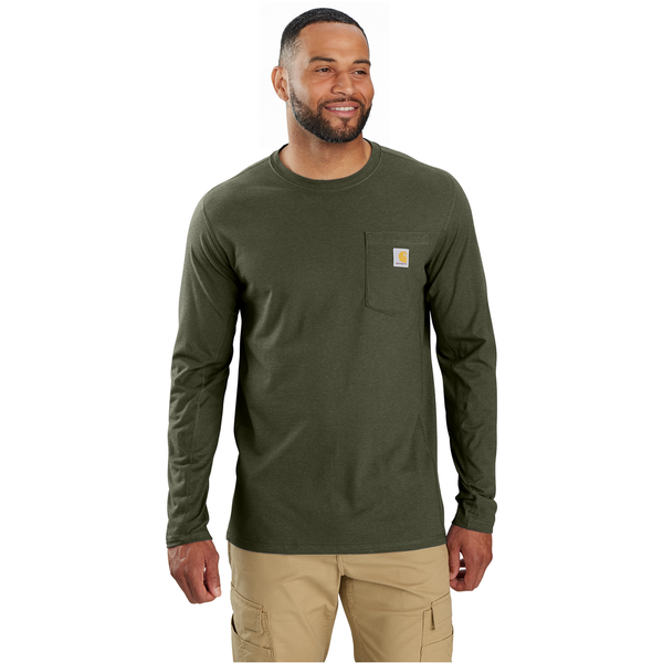 Force Relaxed Fit Midweight Long-Sleeve Pocket T-Shirt | Carhartt