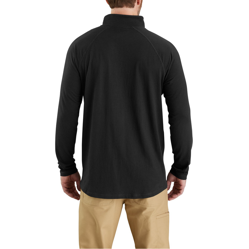 Force Relaxed Fit Midweight Long-Sleeve Quarter-Zip Mock-Neck T