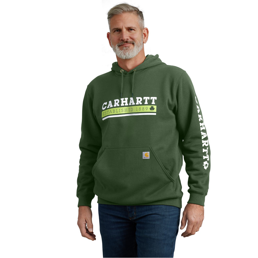 Loose Fit Midweight Hooded Shamrock Graphic Sweatshirt | Carhartt