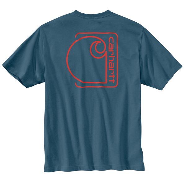 Relaxed Fit Lightweight Short-Sleeve Pocket C Graphic T-Shirt