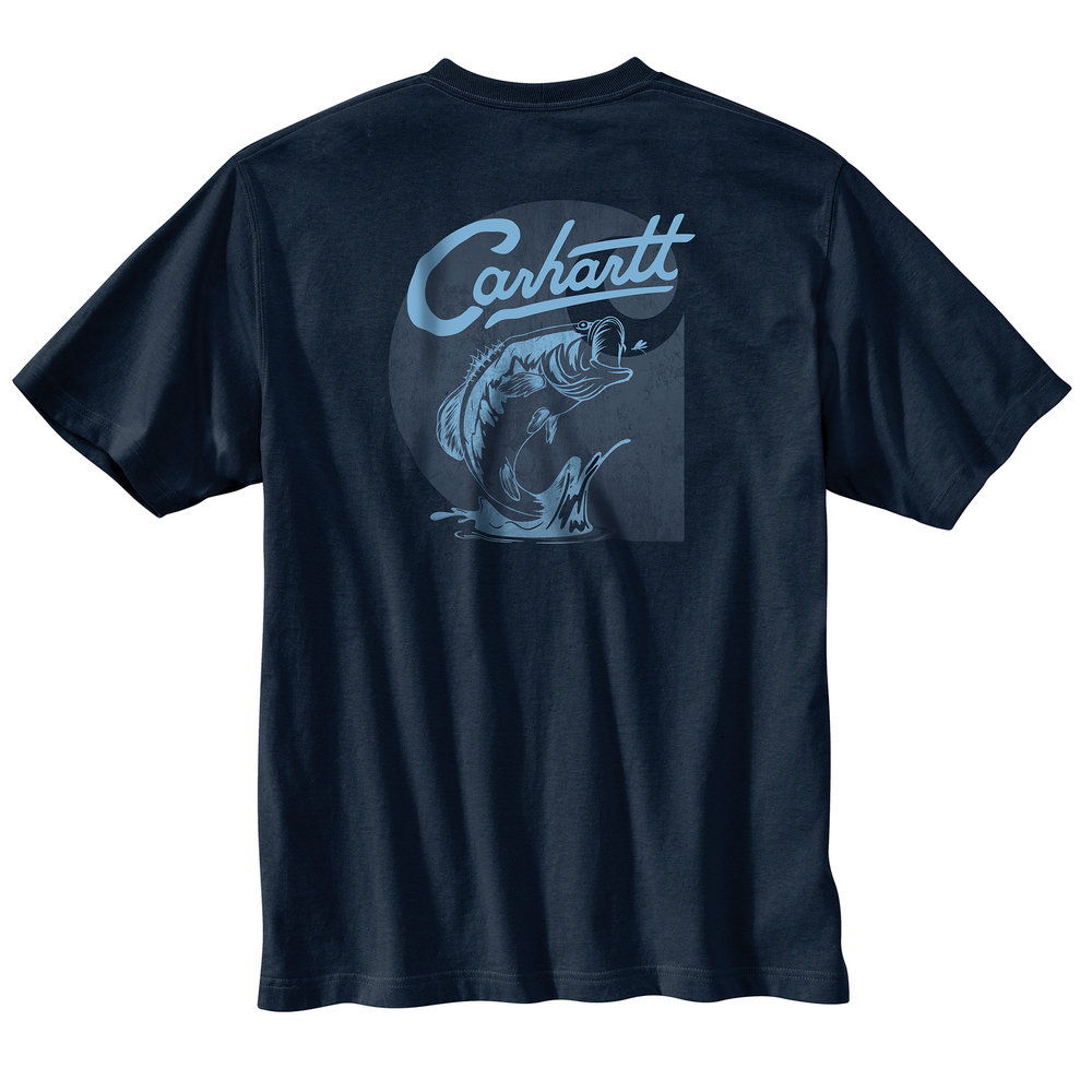 【限定お値下げ】itimi carhartt Relaxed Fit Lightweight Short-Sleeve Pocket Fish Graphic T-Shirt