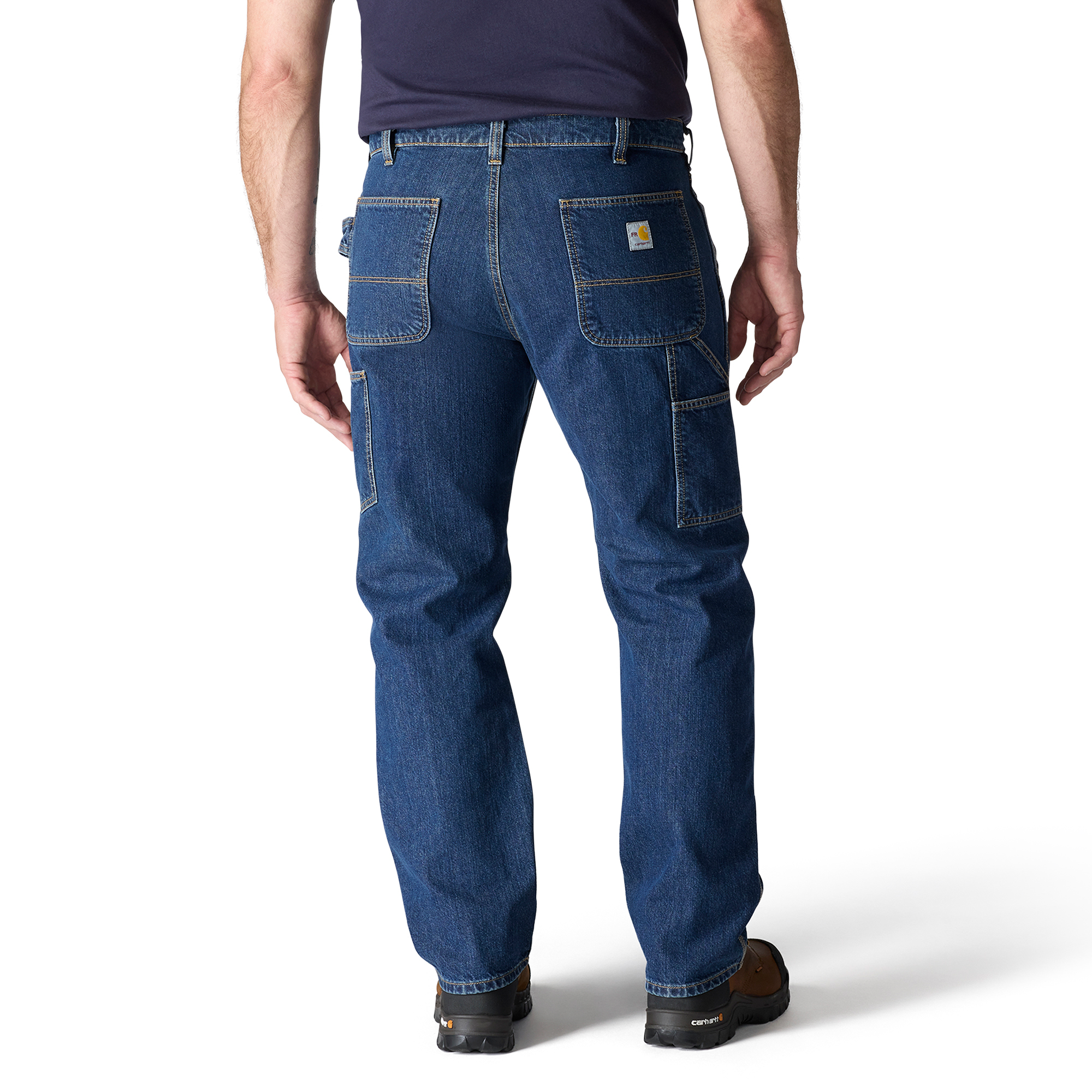 FR Loose Straight Denim Dungaree - HR9-Alder | Carhartt 107229