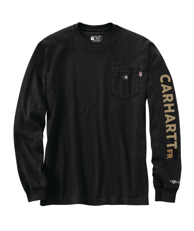FR Force Irvine Loose LS Camo Graphic T-Shirt - BLK-Black Carhartt 107365