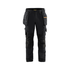 4-Way Stretch Work Pants - 9954-Black/Orange | Blaklader 16221644