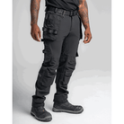 4-Way Stretch Work Pants - 9954-Black/Orange | Blaklader 16221644